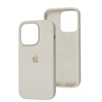 Чохол для iPhone 14 Pro Silicone Full сірий / stone