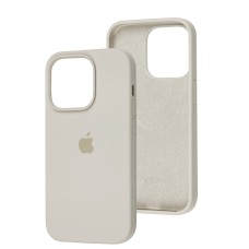 Чохол для iPhone 14 Pro Silicone Full сірий / stone