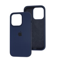Чохол для iPhone 14 Pro Silicone Full синій / deep navy