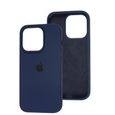 Чохол для iPhone 14 Pro Silicone Full синій / deep navy