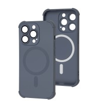 Чохол для iPhone 14 Pro WAVE Silk Touch WXD MagSafe gray
