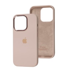 Чохол для iPhone 14 Pro New silicone case pink sand