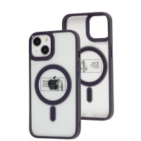 Чохол для iPhone 14 Metal Bezel MagSafe deep purple