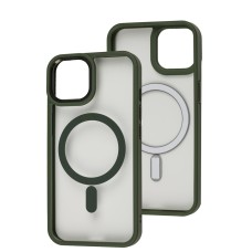 Чохол для iPhone 14 WAVE Ardor MagSafe green