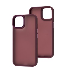 Чохол для iPhone 14 Metal Bezel фуксія