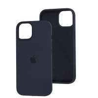Чохол для iPhone 14 Silicone Full синій / midnight blue