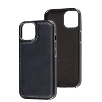 Чохол для iPhone 14 Puloka leather Lux blue