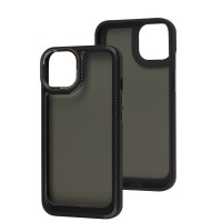 Чохол для iPhone 14 Carbon style black