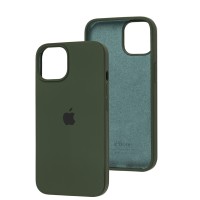 Чохол для iPhone 14 Silicone Full зелений / cyprus green