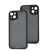 Чохол для iPhone 14 Luxury Metal Lens чорний