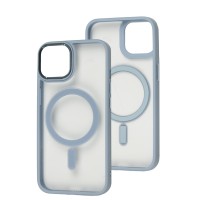 Чохол для iPhone 14 Metal Bezel MagSafe сірий