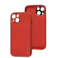 Чохол для iPhone 14 Leather Xshield red