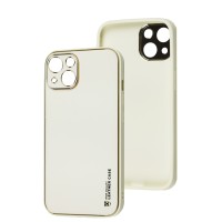 Чохол для iPhone 14 Leather Xshield white