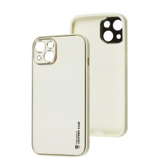 Чохол для iPhone 14 Leather Xshield white