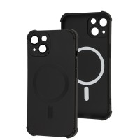 Чохол для iPhone 14 WAVE Silk Touch WXD MagSafe black