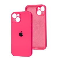 Чохол для iPhone 15 silicone case Full Camera hot pink