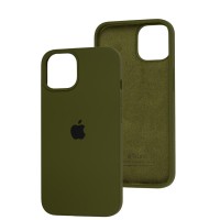 Чохол для iPhone 14 Silicone Full зелений / army green