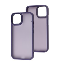 Чохол для iPhone 14 Metal Bezel фіолетовий