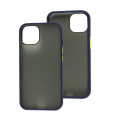 Чохол для iPhone 14 LikGus Maxshield синій
