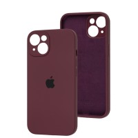 Чохол для iPhone 15 silicone case Full Camera plum