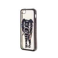 Чохол для iPhone 5 Kingxbar Diamond Слон сірий