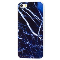 Чохол для iPhone 5 MraMor синій з білим візерунком