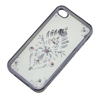 Чохол для iPhone 5 Kingxbar силіконовий сірий герб