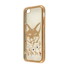 Чохол для iPhone 5 Kingxbar Diamond Лисиця золотавий
