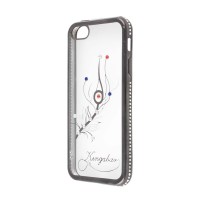 Чохол для iPhone 5 Kingxbar Diamond Перо сірий