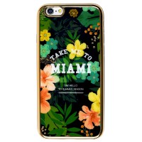 Чохол для iPhone 6 глянець із принтом miami