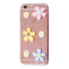 Чохол для iPhone 6 3D confetti "ромашка"