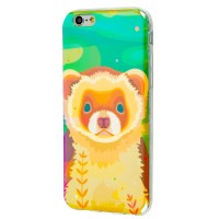 Чохол для iPhone 6 перламутровий ведмедик