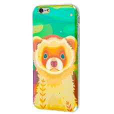 Чохол для iPhone 6 перламутровий ведмедик