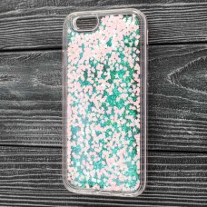 Чохол для iPhone 6 блискітки вода світло-рожевий