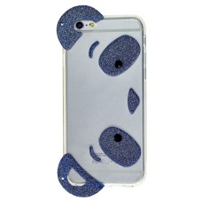 Чохол для iPhone 6 панда вушка сірий