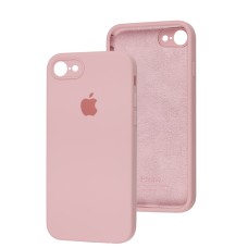 Чохол для iPhone 7/8/SE 20 Square Full camera рожевий/light pink