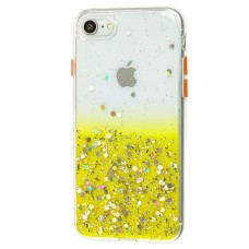 Чохол для iPhone 7/8 Glitter Bling жовтий
