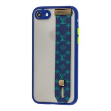 Чохол для iPhone 7/8/SE 20 WristBand LV синій/зелений
