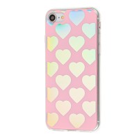 Чохол для iPhone 7/8 Pearl Heart рожевий