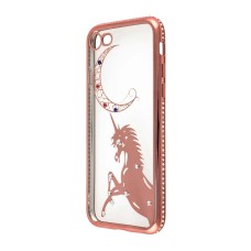 Чохол для iPhone 7 Kingxbar Diamond Єдиноріг рожевий
