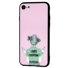 Чохол для iPhone 7 / 8 ArtStudio Girls Mood "I hate evervone"