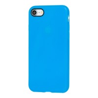 Чохол для iPhone 7/8 імітація шкіри блакитний