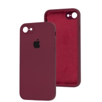 Чохол для iPhone 7 / 8 / SE 20 Square Full camera бордовий / maroon