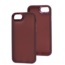 Чохол для iPhone 7 / 8 Luxury Metal Lens марсала