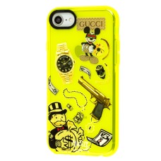 Чохол для iPhone 7 / 8 / SE 20 Neon print Міккі Маус glamor
