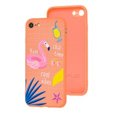 Чохол для iPhone 7/8/SE2 Wave Fancy cool vibes/peach