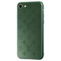 Чохол для iPhone 7/8/SE 20 glass LV зелений