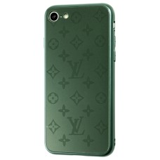 Чохол для iPhone 7/8/SE 20 glass LV зелений