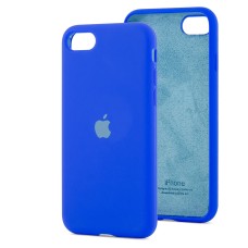 Чохол для iPhone 7 / 8 Silicone Full синій / shiny blue
