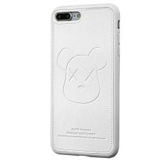 Чохол для iPhone 7 Plus / 8 Plus Kaws leather білий